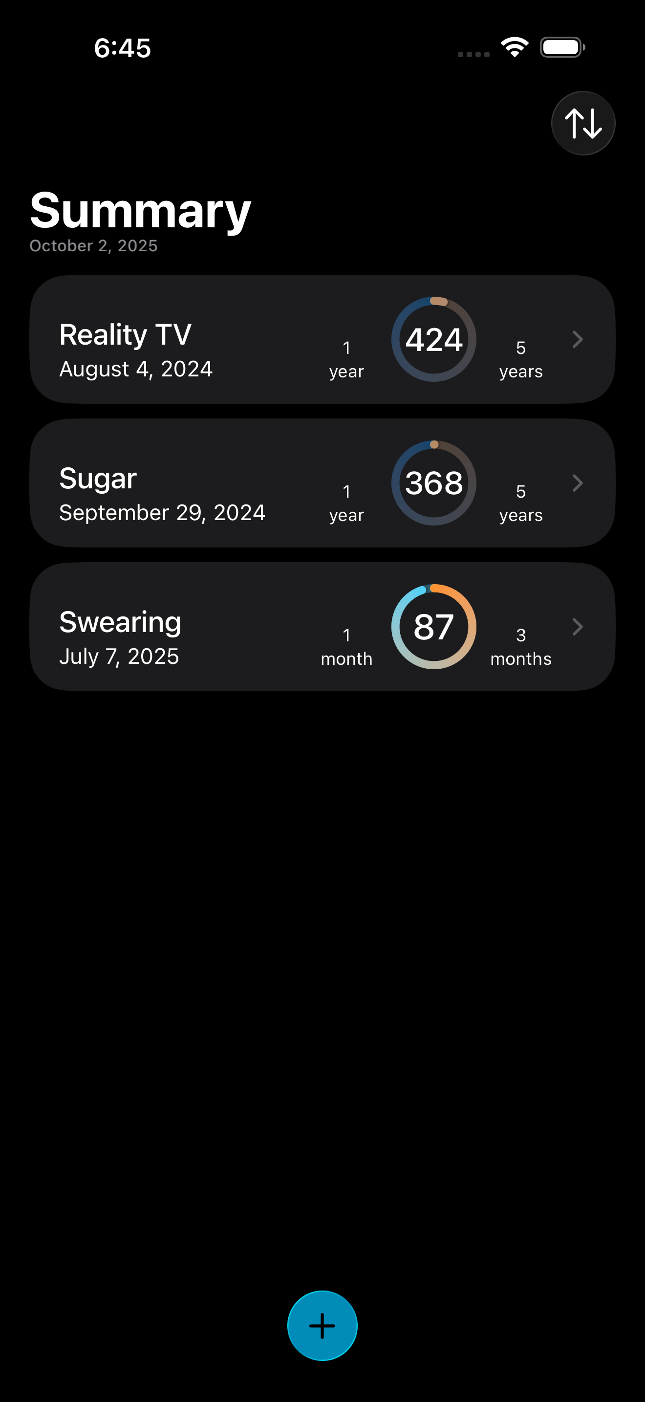 QuitClock app screenshot
